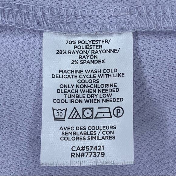 Ann Taylor Periwinkle Preppy Top Size S Sleeveless Mock Button Down - Picture 8 of 8